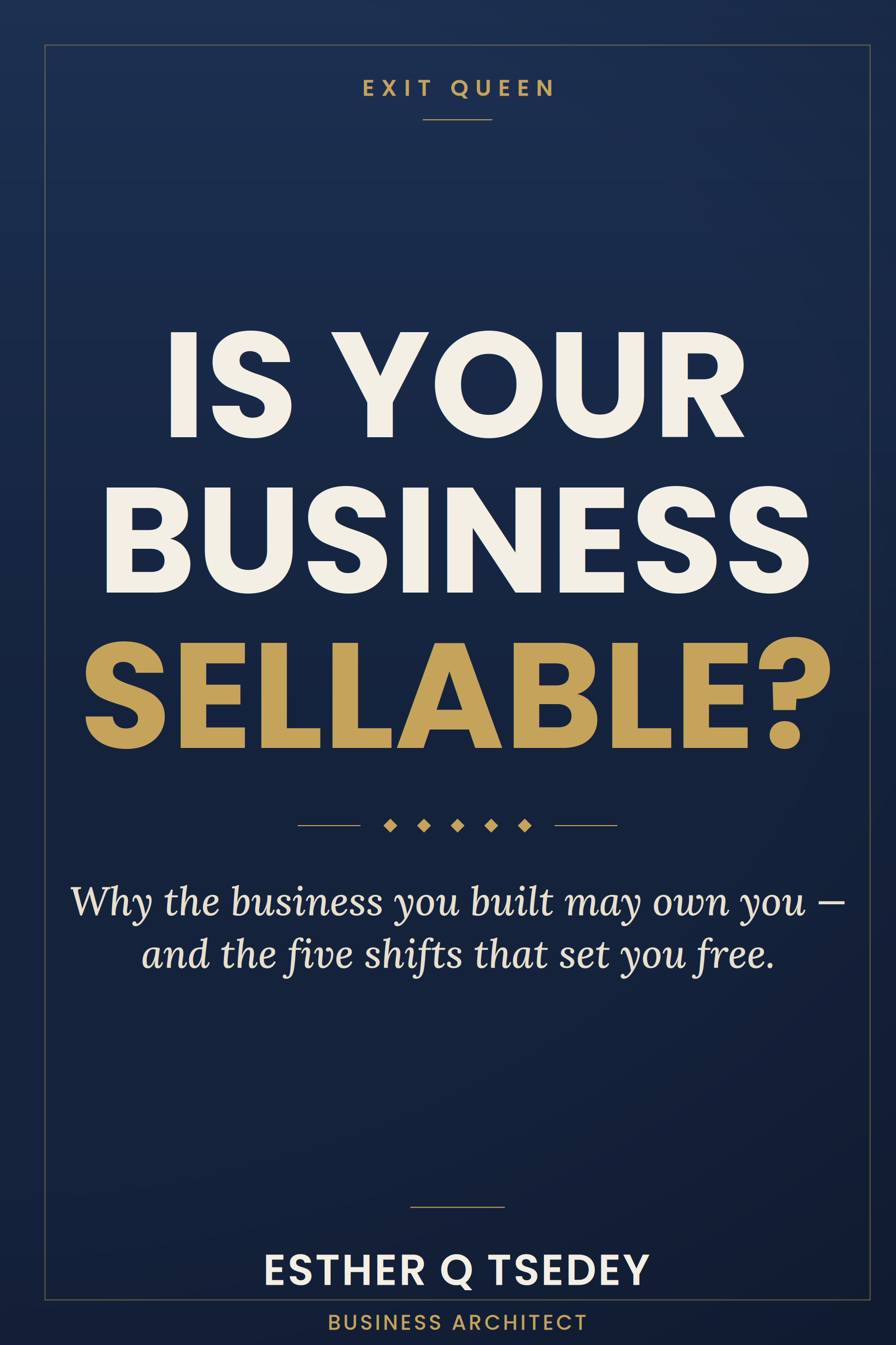 Is Your Business Sellable? book cover